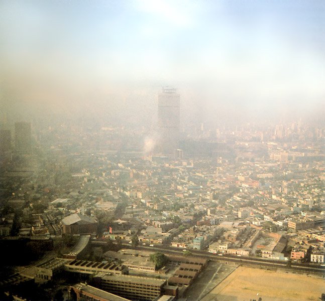 Polluted air